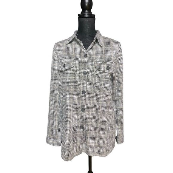 Max Studio Button Down Plaid Shirt - Picture 1 of 7